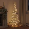 Kalėdų eglutė 160 LED Šilta balta 150 cm Ratanas
