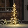 Kalėdų eglutė 160 LED Šilta balta 150 cm PET
