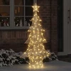 Kalėdų eglutė 160 LED Šilta balta 151 cm PET
