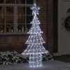 Kalėdų eglutė 240 LED Šalta balta 180 cm Akrilas