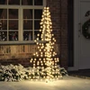 Kalėdų eglutė 240 LED Šilta balta 180 cm Ratanas