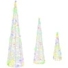 Kalėdų eglutė 3 pcs Įvairiaspalvis 20 x 20 x 80 cm Akrilas