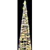 Kalėdų eglutė 3 vnt. 90 LED Šilta balta 20 x 20 x 80 cm PET