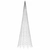 Kalėdų eglutė ant vėliavos stiebo, 500cm, 1534 mėlynos LED