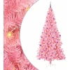 Kalėdų eglutė su LED lemputėmis Rožinė 240 cm PVC ir Plienas