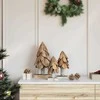 Kalėdų eglutė s stovu 3 pcs Ruda Tikmedžio masyvas