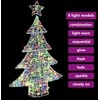 Kalėdų eglutė su 100 LED Įvairiaspalvis 120 cm Akrilas