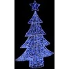 Kalėdų eglutė su 100 LED Mėlyna 120 cm Akrilas
