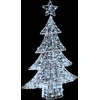 Kalėdų eglutė su 100 LED Šalta balta 120 cm Akrilas