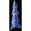 Kalėdų eglutė su 100 LED Šaltas baltas 120 cm Akrilas