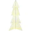 Kalėdų eglutė su 100 LED Šilta balta 120 cm Akrilas