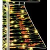 Kalėdų eglutė su 100 LED Šilta balta 120 cm PET