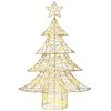 Kalėdų eglutė su 120 LED Šilta balta 120,5 cm PET