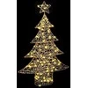 Kalėdų eglutė su 120 LED Šilta balta 120,5 cm PET