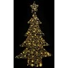 Kalėdų eglutė su 120 LED Šilta balta 150 cm Ratanas