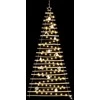 Kalėdų eglutė su 130 LED Natūrali 210 cm masyvi uosio mediena