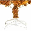 Kalėdų eglutė su 150 LED s stovu Auksinė 120 cm PET