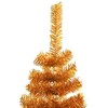 Kalėdų eglutė su 150 LED s stovu Auksinė 120 cm PET