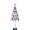 Kalėdų eglutė su 150 LED s stovu Balta 120 cm PE ir Plienas