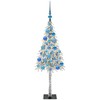 Kalėdų eglutė su 150 LED s stovu Balta 120 cm PE ir Plienas