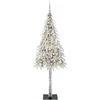 Kalėdų eglutė su 150 LED s stovu Balta 150 cm PE ir Plienas