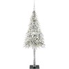 Kalėdų eglutė su 150 LED s stovu Balta 150 cm PE ir Plienas