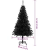 Kalėdų eglutė Juoda 120 cm PVC