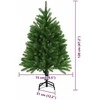 Kalėdų eglutė su 150 LED s stovu Žalia 120 cm PE