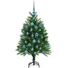 Kalėdų eglutė su 150 LED s stovu Žalia 120 cm PE