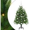 Kalėdų eglutė su 150 LED s stovu Žalia 120 cm PE