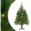 Kalėdų eglutė su 150 LED s stovu Žalia 120 cm PE