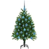 Kalėdų eglutė su 150 LED s stovu Žalia 120 cm PE