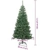 Kalėdų eglutė su 150 LED s stovu Žalia 120 cm PVC