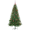 Kalėdų eglutė su 150 LED s stovu Žalia 150 cm PE