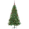 Kalėdų eglutė su 150 LED s stovu Žalia 150 cm PE