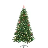 Kalėdų eglutė su 150 LED s stovu Žalia 150 cm PE