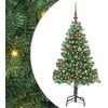 Kalėdų eglutė su 150 LED s stovu Žalia 150 cm PVC