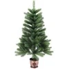 Kalėdų eglutė su 150 LED s stovu Žalia 65 cm PE