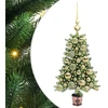 Kalėdų eglutė su 150 LED s stovu Žalia 65 cm PE
