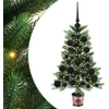 Kalėdų eglutė su 150 LED s stovu Žalia 65 cm PE