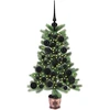 Kalėdų eglutė su 150 LED s stovu Žalia 65 cm PE