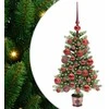 Kalėdų eglutė su 150 LED s stovu Žalia 65 cm PE