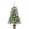Kalėdų eglutė su 150 LED s stovu Žalia 90 cm PE