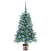 Kalėdų eglutė su 150 LED s stovu Žalia 90 cm PE
