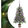Kalėdų eglutė su 150 LED s stovu Žalia 90 cm PE
