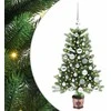 Kalėdų eglutė su 150 LED s stovu Žalia 90 cm PE