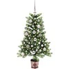 Kalėdų eglutė su 150 LED s stovu Žalia 90 cm PE