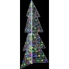 Kalėdų eglutė su 160 LED Įvairiaspalvis 150 cm Akrilas