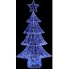 Kalėdų eglutė su 160 LED Mėlyna 150 cm Akrilas