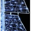 Kalėdų eglutė su 160 LED Šaltas baltas 150 cm Akrilas